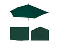 Housse de rechange pour parasol demi-rond Parla - housse de rechange pour parasol - 300cm tissu/textile UV 50 3kg - vert MFXF89954