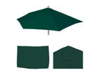 Housse de rechange pour parasol demi-rond Parla - housse de rechange pour parasol - 300cm tissu/textile UV 50 3kg - vert MFXF89954