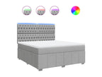 Sommier à Artigeo de lit avec matelas Gris clair 180x200cm Tissu EDEV49964