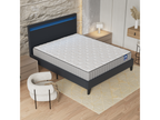 Ensemble Matelas Mousse Lit Avec Tête De Lit 120x190cm-22cm D'épaisseur Accueil Mémoire De Forme VBLL45582