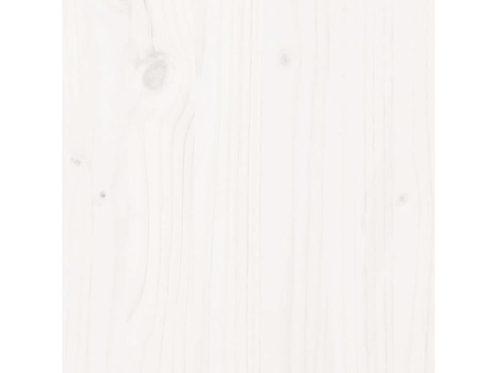 Salon de jardin 5 pcs blanc bois massif de pin APGP16131