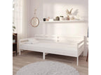 Lit avec matelas 90x200 Blanc Bois de pin massif 10 XOQN07899