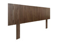 Chezlova Tête de Lit Bois Recyclé Dm Style Vertical avec Pieds 135x115cm Lits 135 - Bois de Noyer UAUI56514