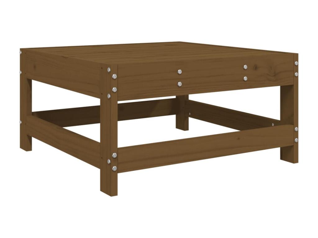 Salon de jardin 3 pcs marron miel bois de pin massif LXEB04488