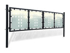 Portail simple de clôture Noir 300x150 RDON76336