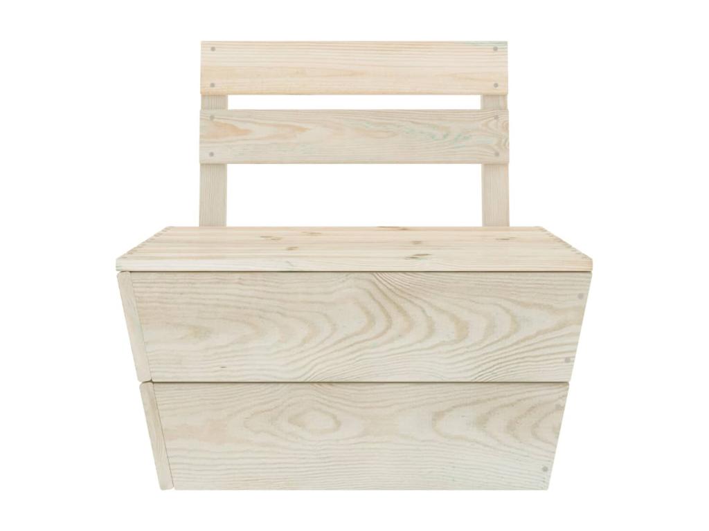 Salon de jardin palette 6 pcs Bois d'épicéa imprégné 7 WZJP66181