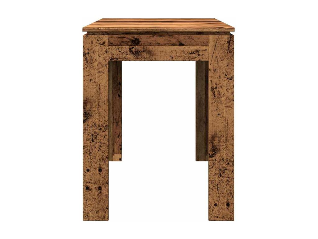 Table à manger vieux bois 120x60x76 cm bois d'ingénierie DNME18032