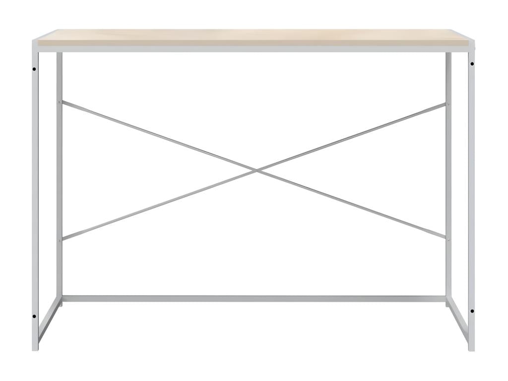 Bureau d'ordinateur Blanc chêne 110x60x70 cm Bois d'ingénierie PFUE43190