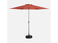 Parasol droit rond 300cm - Chezlova - mât central en aluminium orientable et Chezlova d'ouverture ETIN06284