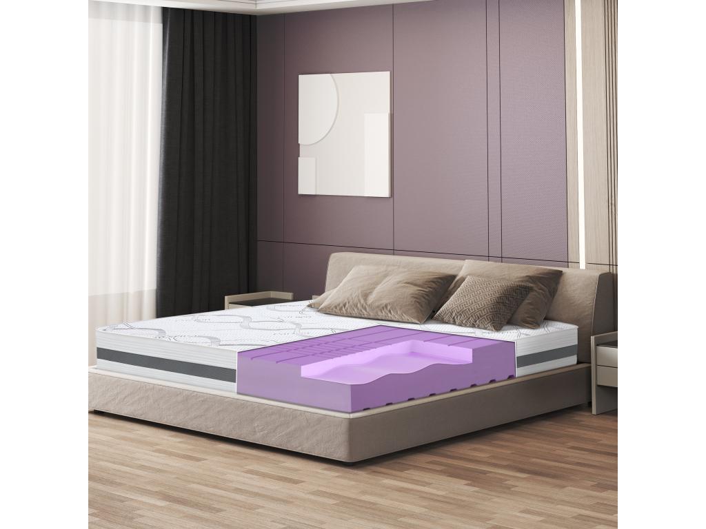 Matelas Simple 135x170 à mémoire - Qualité Premium - Hauteur 25 cm - Fabriqué en Italie LEJY08579