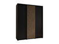 ARMOIRE Chezlova 1 À PORTES COULISSANTES 235.2/190/45 3 Portes Noir/Noir PNEI22526