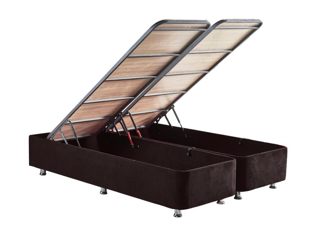 Ensemble tête de lit et cadre de lit avec coffre de rangement Chezlova-140x190 RQCH91464