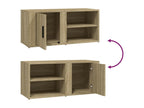 Meubles TV 2 pcs Chêne Chezlova 80x31,5x36 cm Bois d'ingénierie DIQW51462