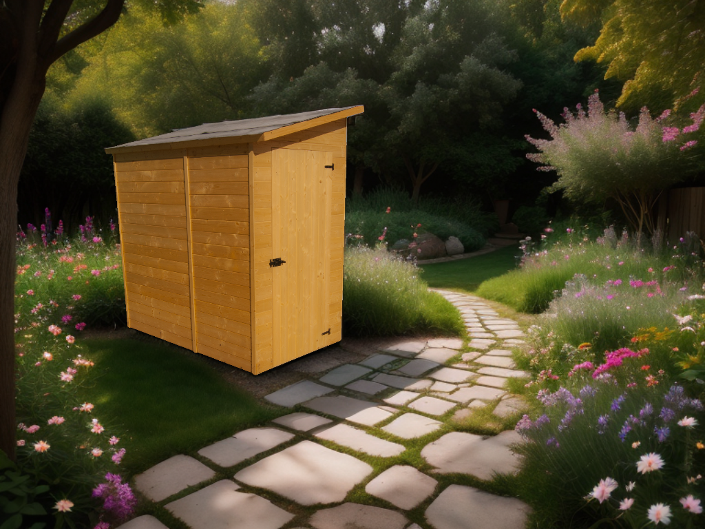 ABP4-Abri mural Epicéa panneaux 16mm 1,30x2,20m 2,30m² JQAG00664