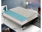 Matelas en mousse à mémoire de forme - 9 zones différentes - Haut 25 cm - Housse amovible en aloès 105x190 cm EZUD96783