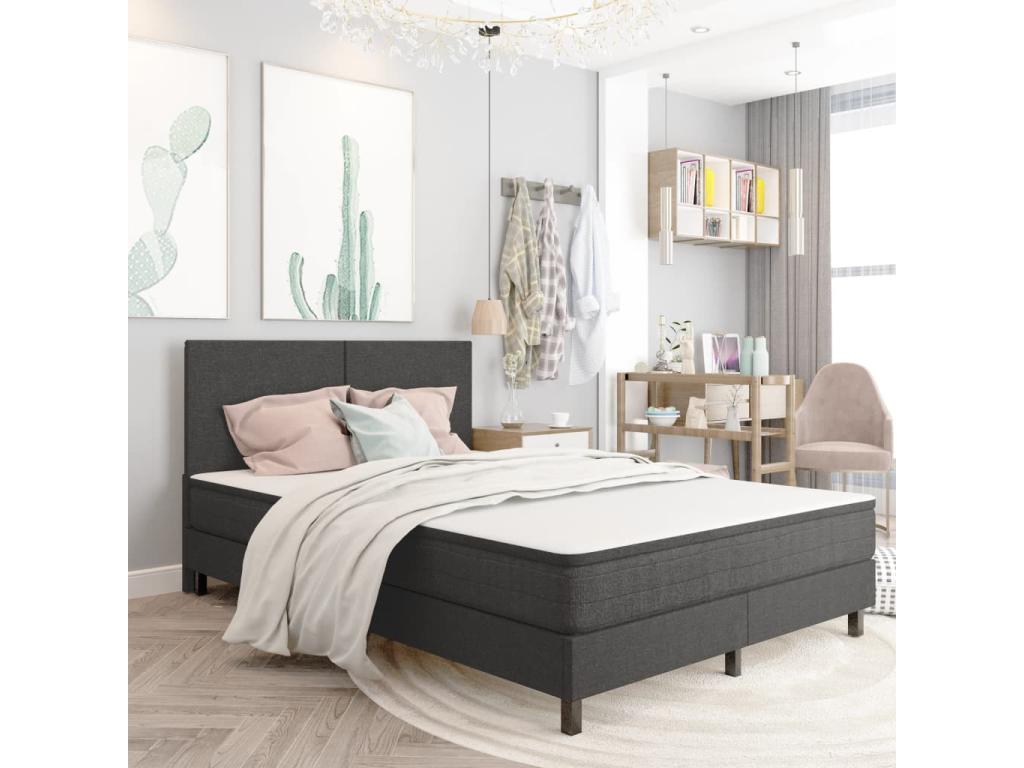 Tête de lit Gris foncé Tissu 180x200 cm BWBS20034