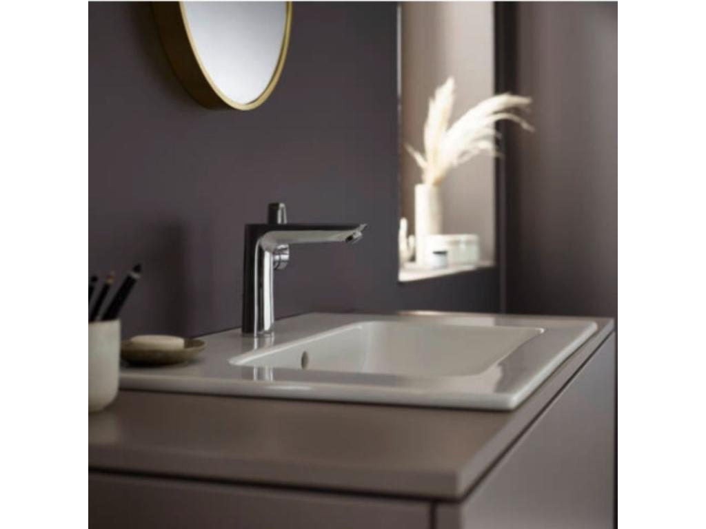 Mitigeur lavabo Artigeo Talis E 150 Economie d'eau blanc mat POGB88086