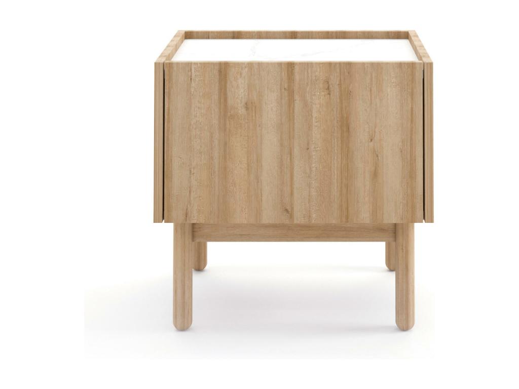 Table De Chevet Chezlova NS50 50x37x48 Beige KDLT37870