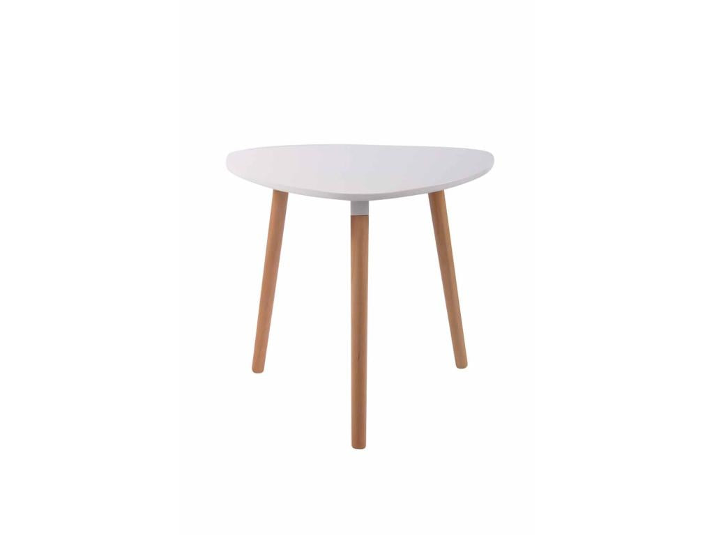 Table de cuisine table bois blanche 80x80x75 cm TAB10055 KPRN83552