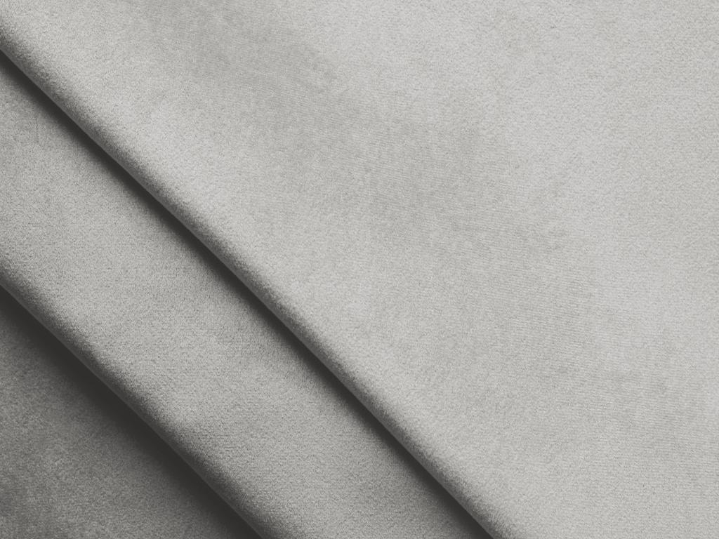 Lit coffre en velours 140x200 - argent - Artigeo VLRA87007