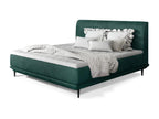 Lit boxspring 140x200 velours vert sommier et matelas inclus Chezlova WNYF01656