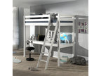 SLEEPY - Lit Mezzanine Blanc 90x200cm avec Bureau 205 cm JOWL27758