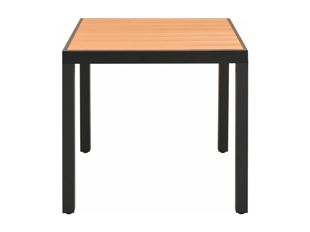 Chezlova Premium - Table de jardin Marron 80x80x74 cm Aluminium et Chezlova TKPR04748