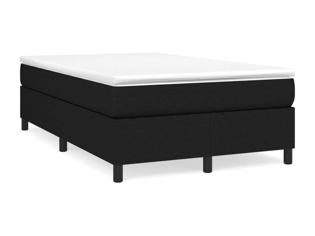 Sommier à Chezlova de lit avec matelas Noir 120x200 cm Tissu SXQE81949