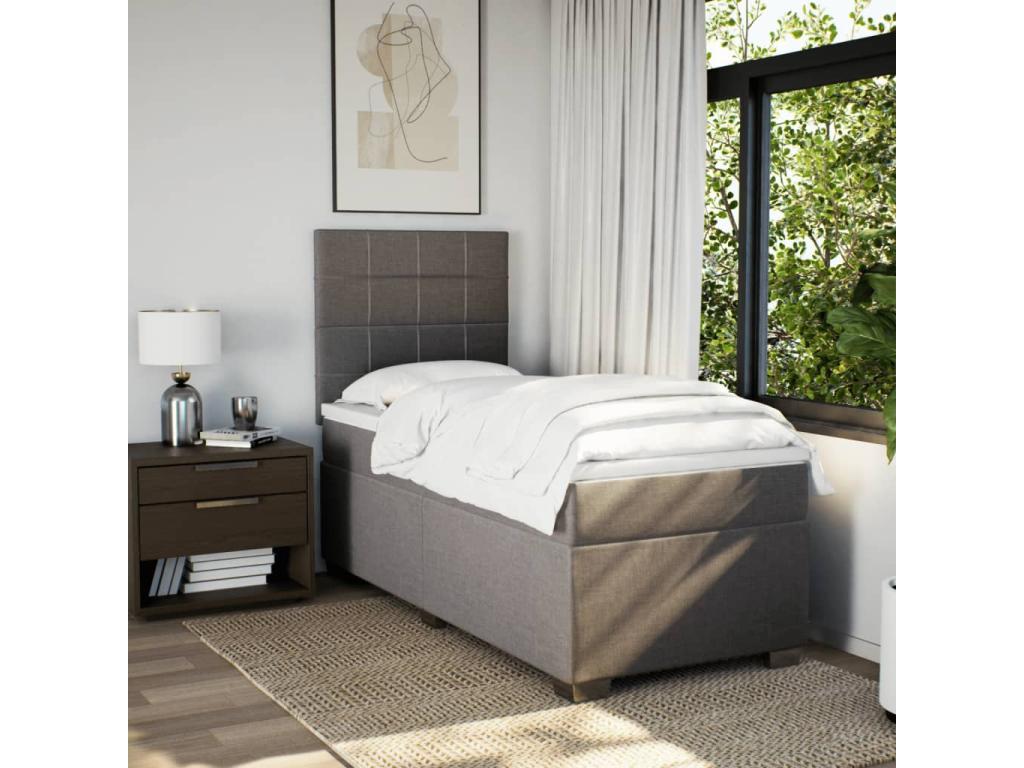 Sommier à Chezlova de lit avec matelas Chezlova 90x200 cm Tissu BNGF23227
