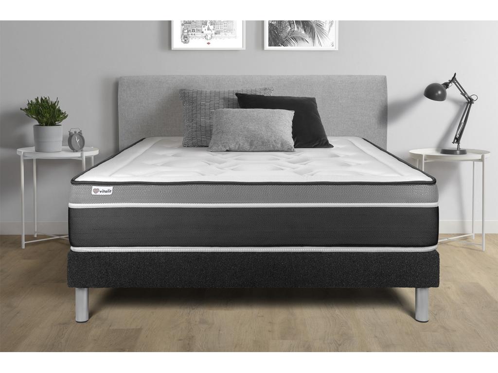 Sommier Chezlova Noir 90x200 cm VOOH82986