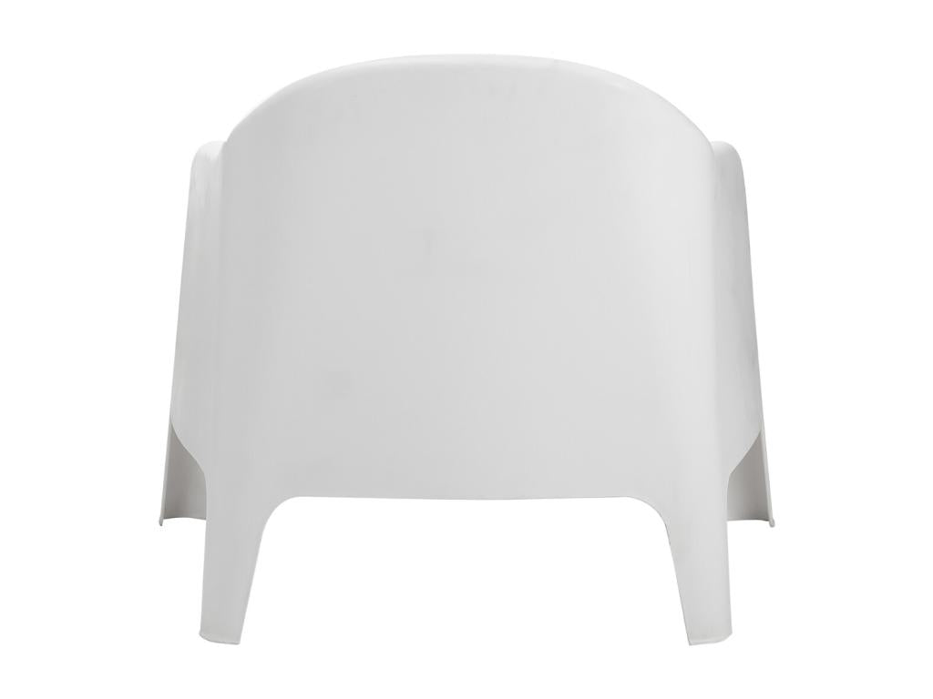 Lot de 2 fauteuils de jardin en Polypropylène Couleuris blanc - L- 76 x P- 74 x H- 70 cm OWHM36444