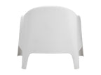 Lot de 2 fauteuils de jardin en Polypropylène Couleuris blanc - L- 76 x P- 74 x H- 70 cm OWHM36444
