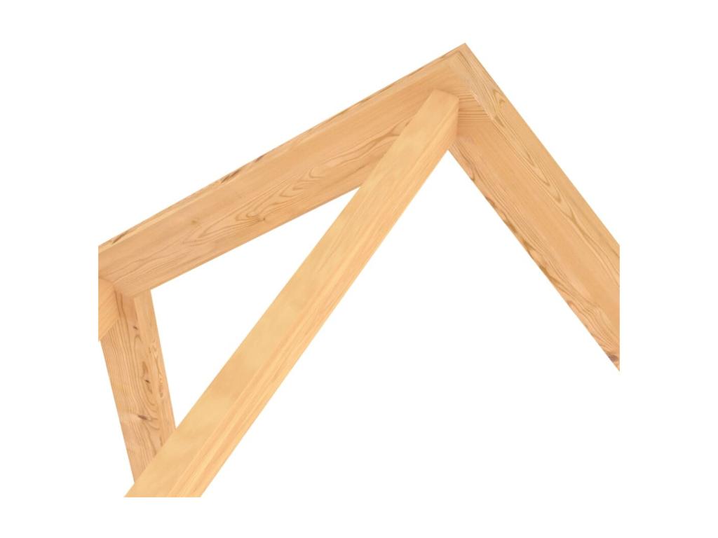 Lit enfant cabane avec un tiroir Pin massif 80x160 GNHZ57393