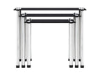 Tables gigognes 3 pcs Noir Verre trempé UDAO67515
