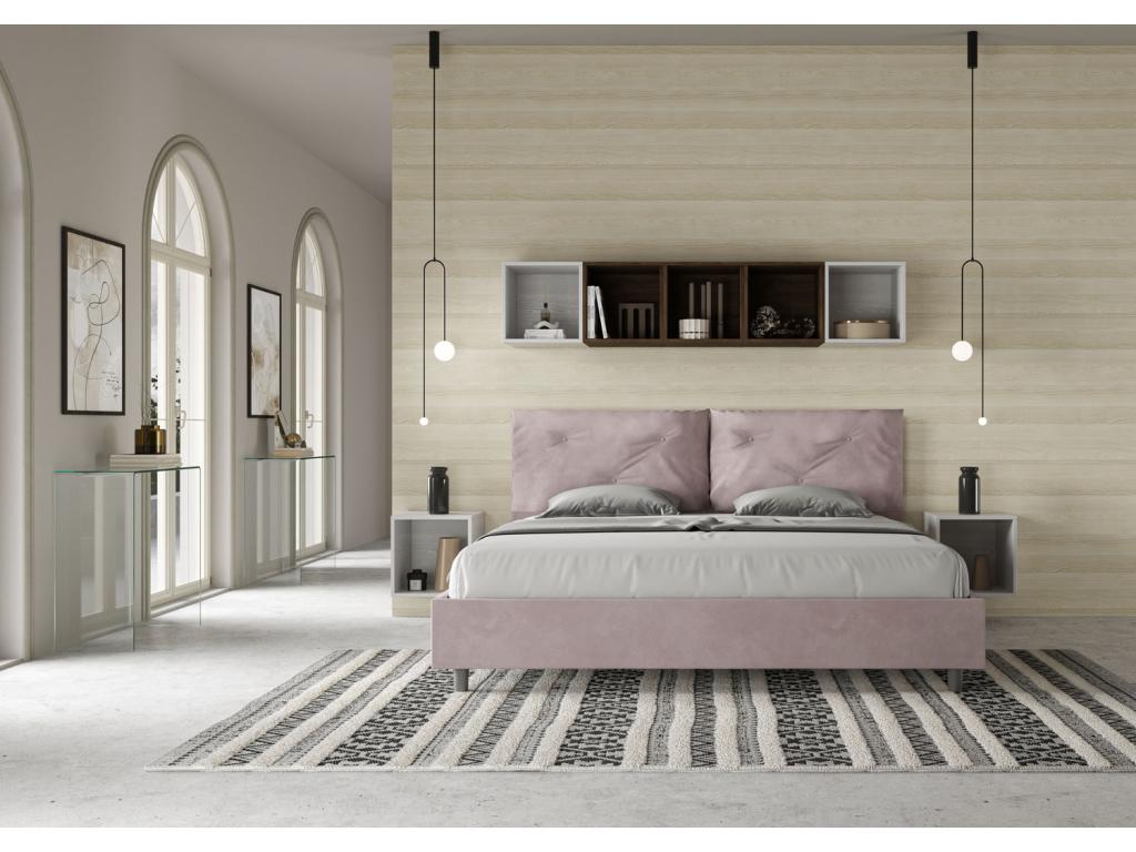 Lit Artigeo taille coffre rembourré 200x210 microfibre Artigeo Large JASJ99513