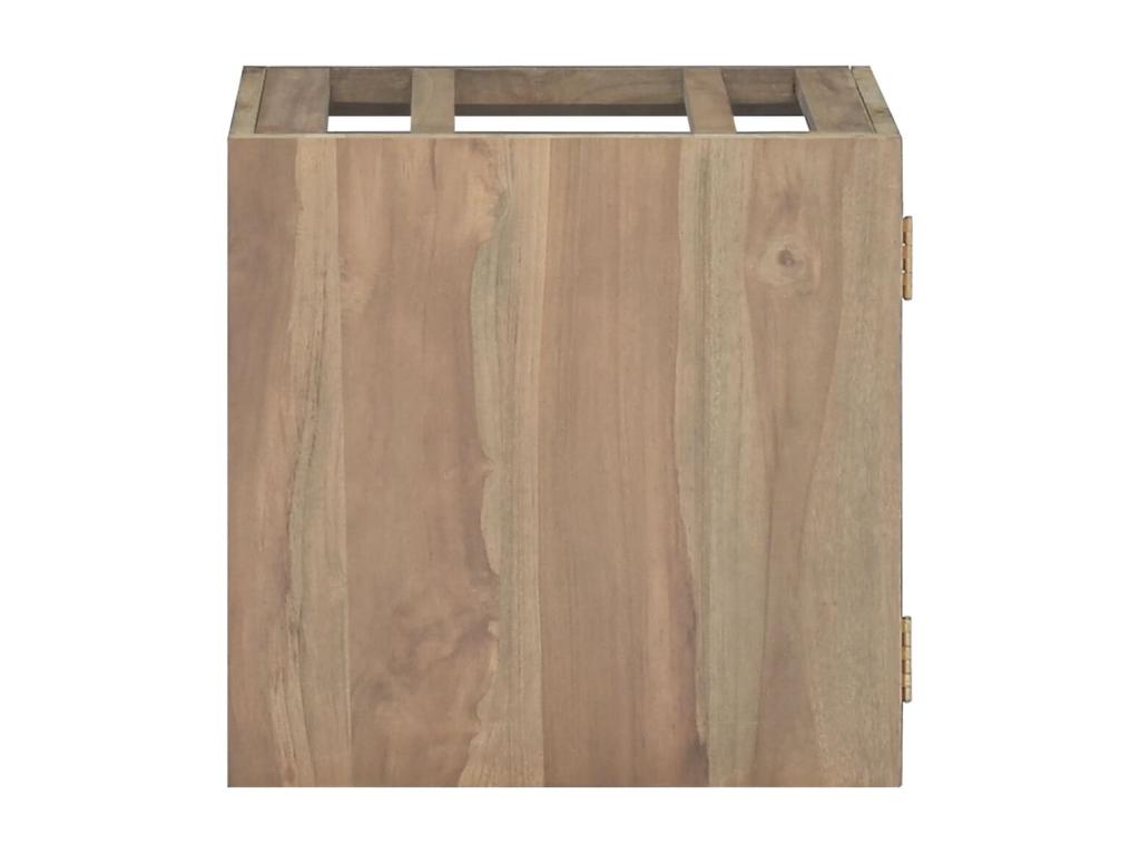 Armoire murale de salle de bain 46x25,5x40 cm Bois teck massif JWVL33154