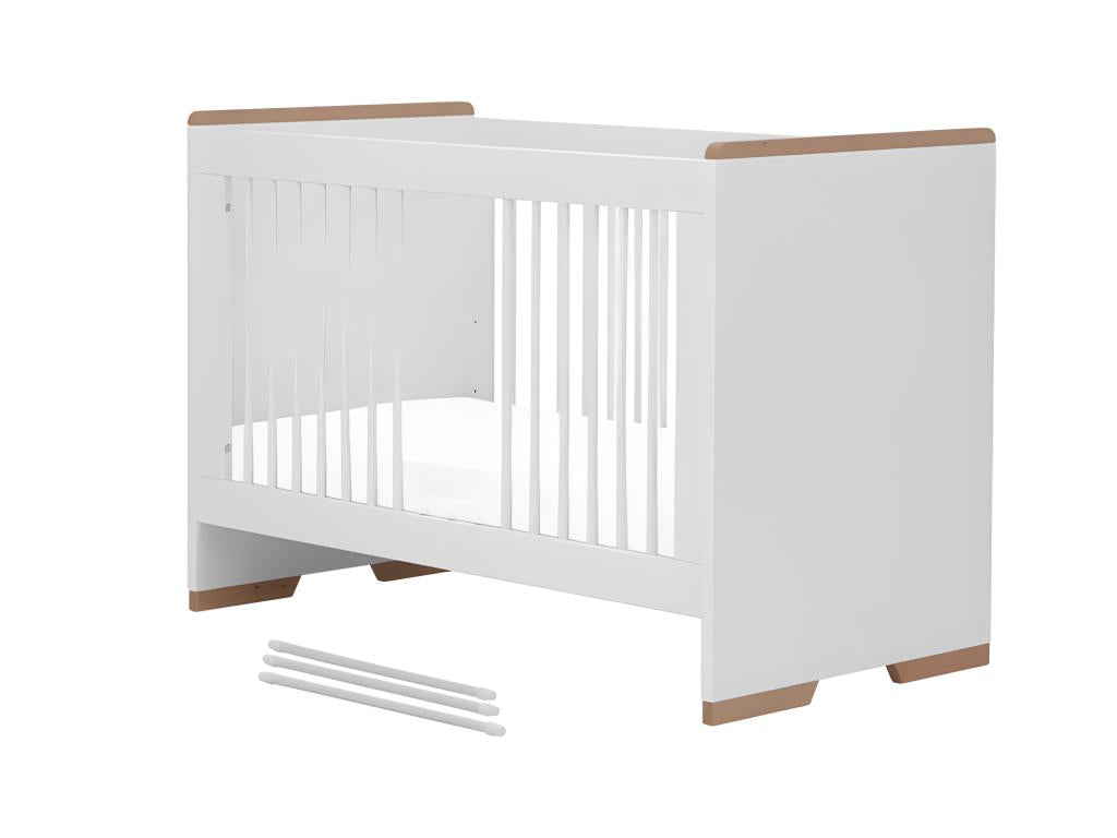 Lit bébé Artigeo Blanc et bois XITH38944