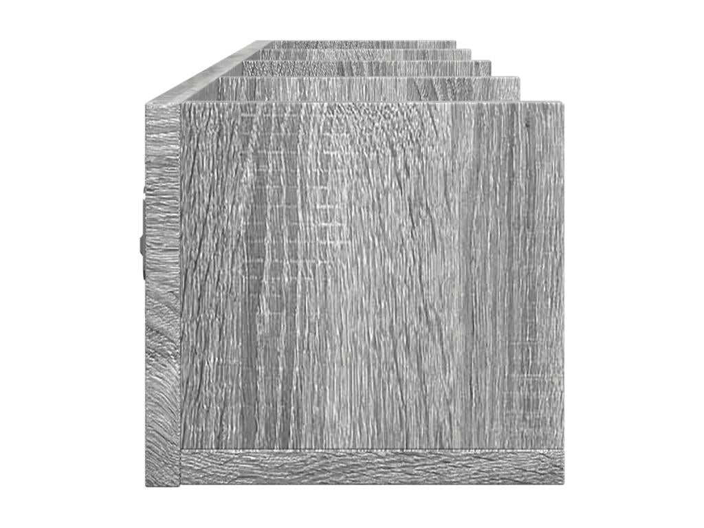 Armoires murales 2 pcs Chezlova gris 99x18x16.5 bois ingénierie QUQA27203