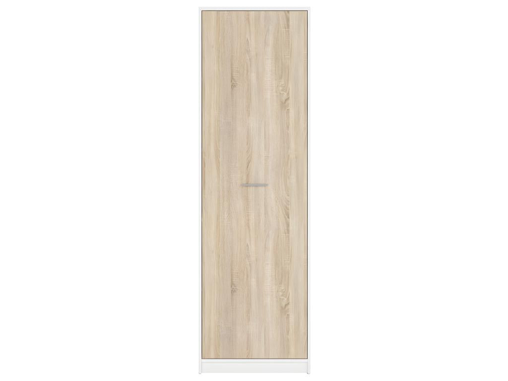 Armoire colonne 1 porte Artigeo Blanc et Bois FYFV87240