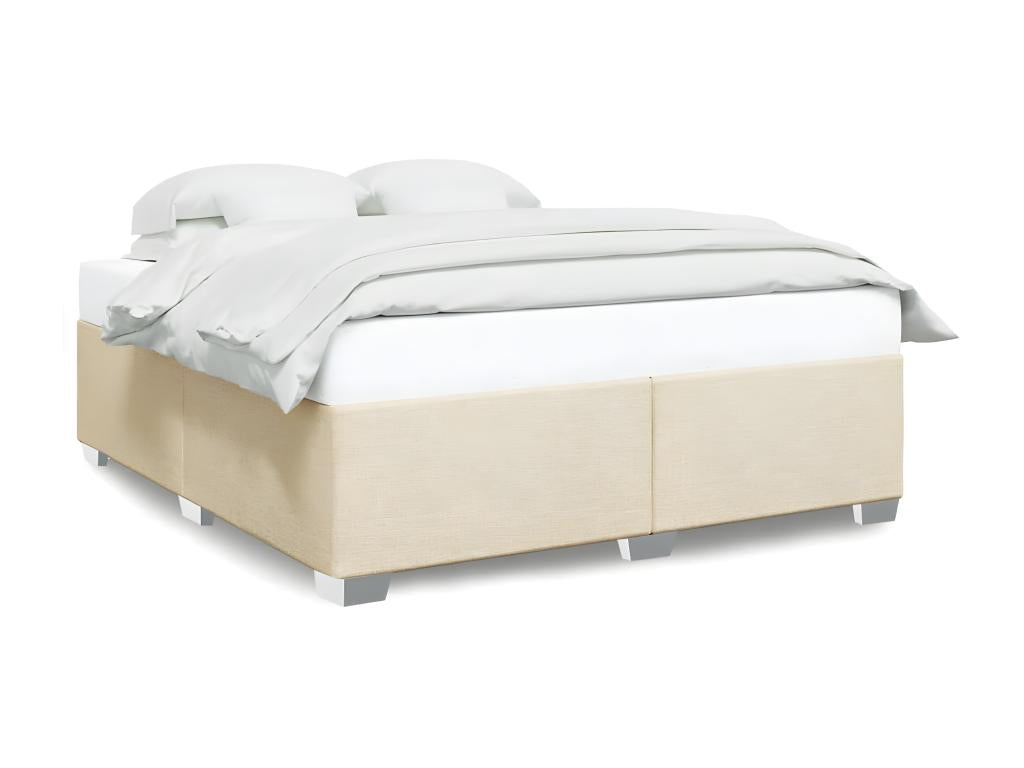 Cadre de lit Crème 180x200 cm Tissu MYYU05883