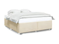 Cadre de lit Crème 180x200 cm Tissu MYYU05883