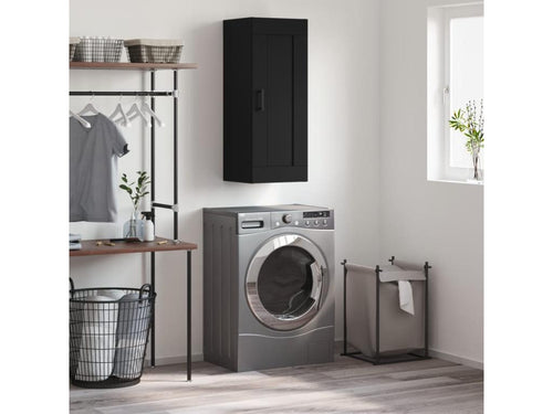 Armoire murale noir 34,5x34x90 cm bois d'ingénierie ENAN30758