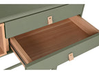 Meuble console table console en bois Couleuris vert - longueur 120 x profondeur 35 x Hauteur 90 cm SILX21468