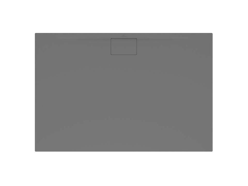 Receveur antidérapant 120x80 Chezlova ET BOCH Architectura Metalrim acrylique rectangle gris BRJP75349