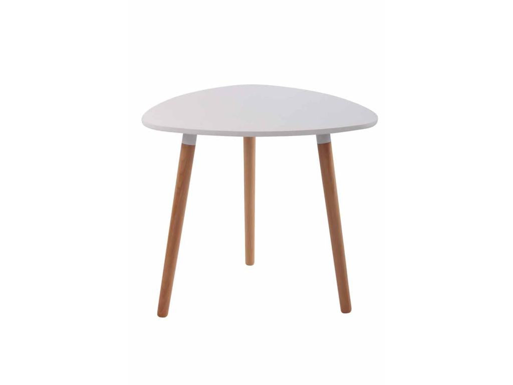 Table de cuisine table bois blanche 80x80x75 cm TAB10055 KPRN83552