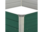 Jardinière 129x129x46 cm Acier galvanisé Vert MAEA38902