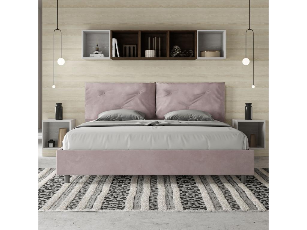 Lit Artigeo taille coffre rembourré 200x210 microfibre Artigeo Large JASJ99513