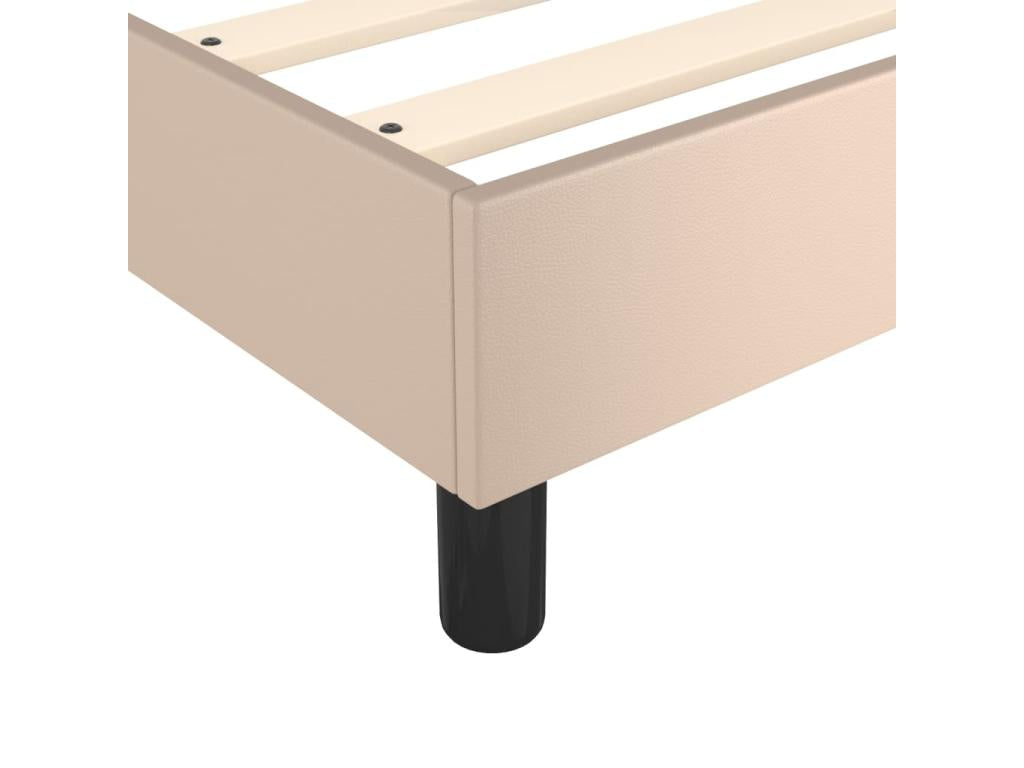 Lit à sommier tapissier avec matelas Cappuccino 100x200 cm LIAB79336