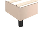 Lit à sommier tapissier avec matelas Cappuccino 100x200 cm LIAB79336