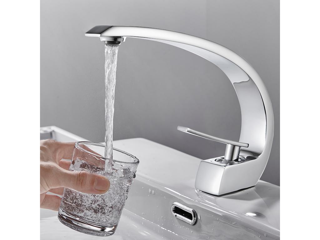 Artigeo Max Robinets de lavabo de salle de bains Chromé Robinet mitigeur de salle de bains Robinet de lavabo en laiton Mitigeur de lavabo EU Modèle RVGK89168